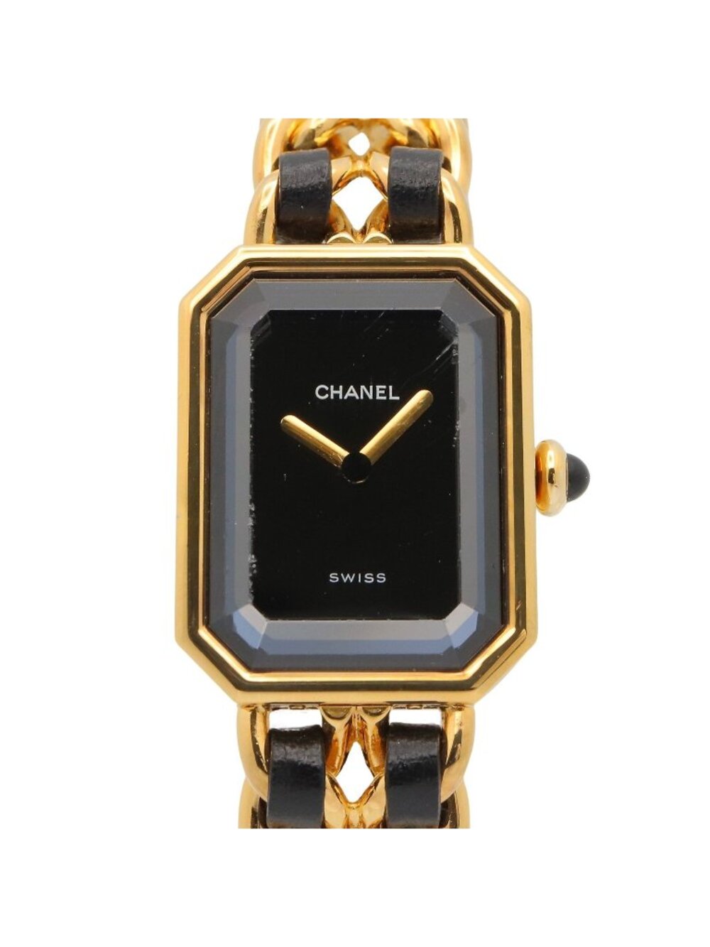 Chanel Watch Premiere S Black Leather